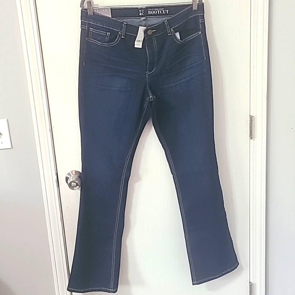 NYC New Dark Rinse Bootcut Denim Size 14 Average